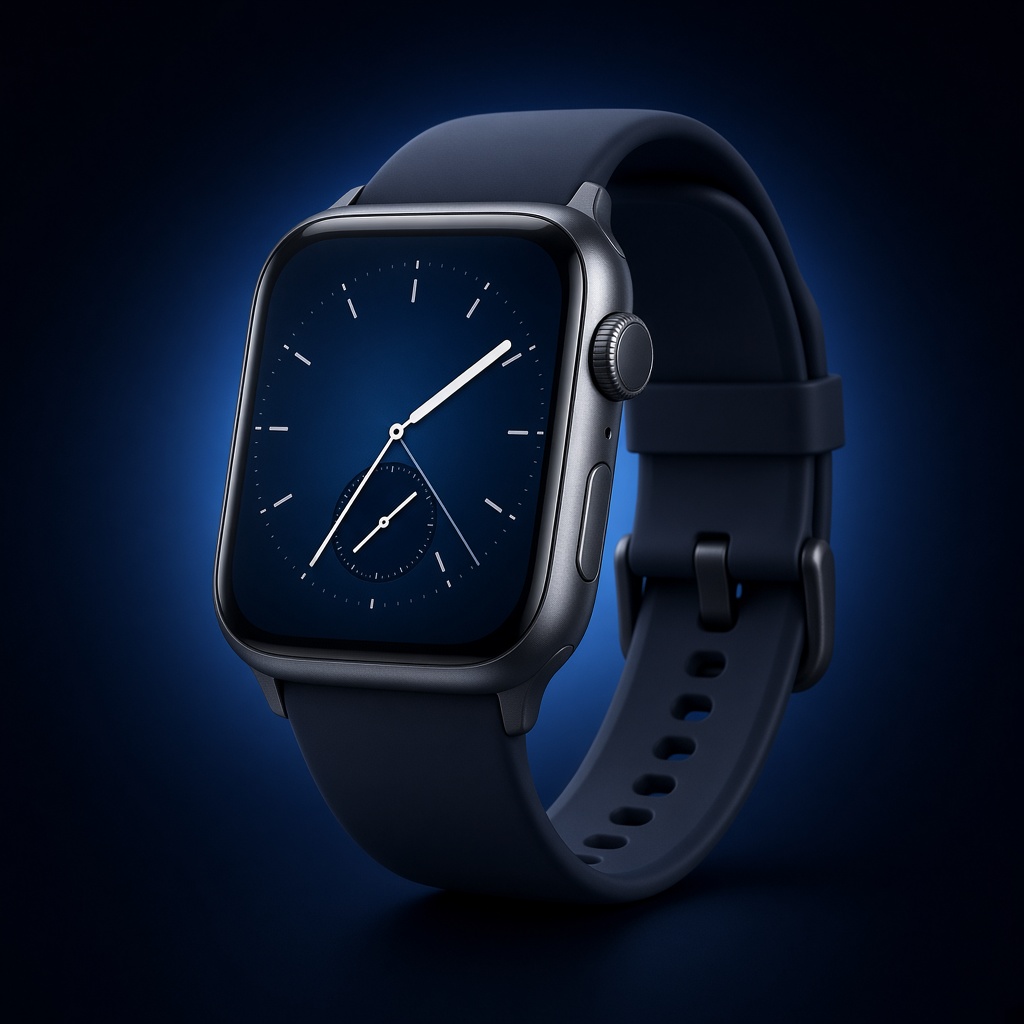 Apple Watch con correa oscura